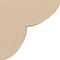 Ekena Millwork 3"W x 6"D x 6"H Classic Crestline Rough Cedar Woodgrain TimberThane Corbel, Primed Tan CORUR03X06X06CRERCPR - alternate 4